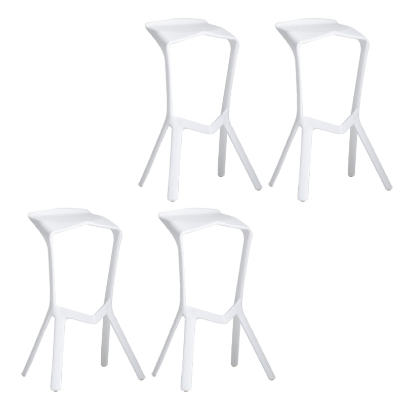 Industrial Plastic Bar Stool Indoor Stackable Bar Height Stool