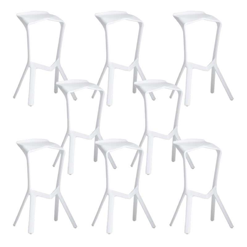 Industrial Plastic Bar Stool Indoor Stackable Bar Height Stool