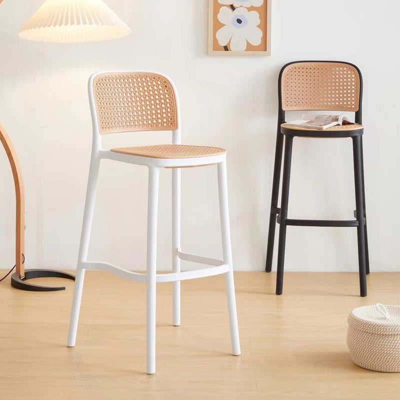 Industrial Style Plastic Bar Stool Backrest Counter Stool for Restaurant and Bristol