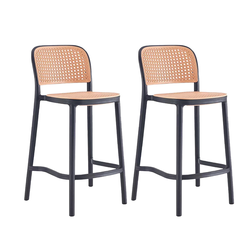 Industrial Style Plastic Bar Stool Backrest Counter Stool for Restaurant and Bristol