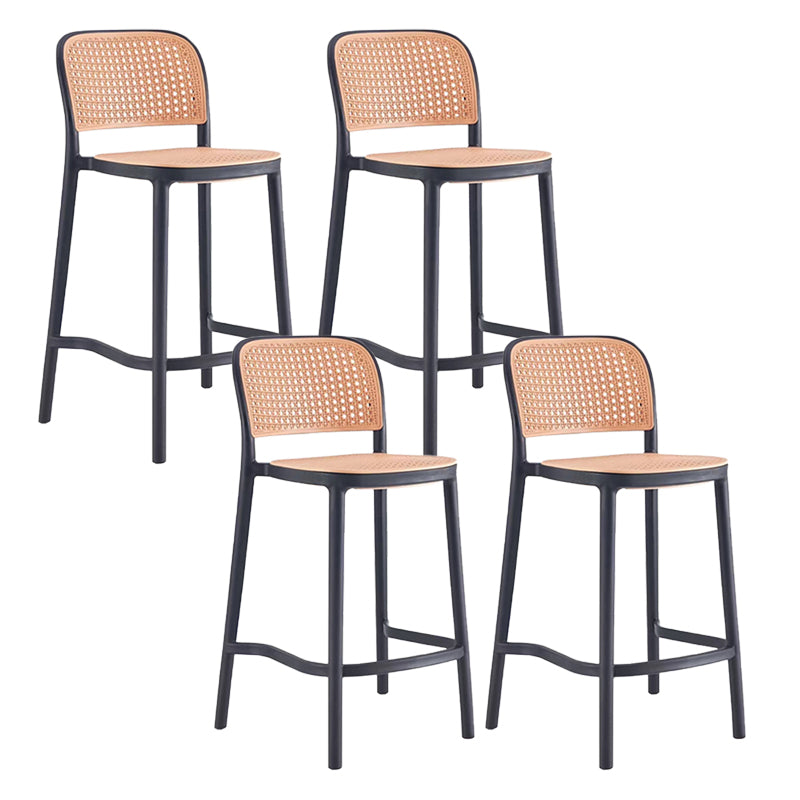 Industrial Style Plastic Bar Stool Backrest Counter Stool for Restaurant and Bristol