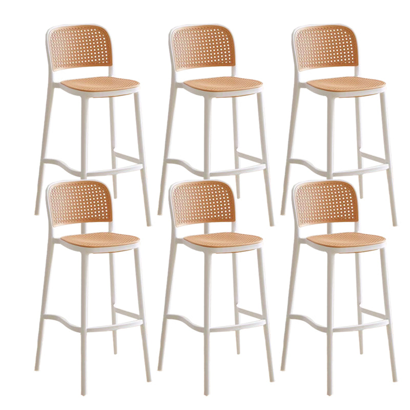 Industrial Style Plastic Bar Stool Backrest Counter Stool for Restaurant and Bristol