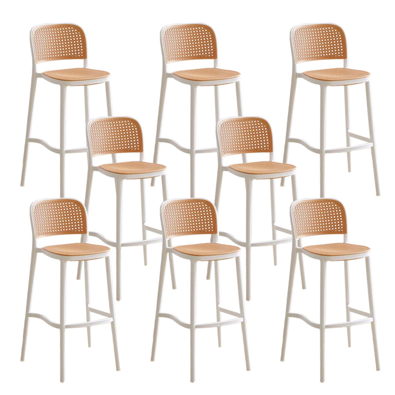 Industrial Style Plastic Bar Stool Backrest Counter Stool for Restaurant and Bristol