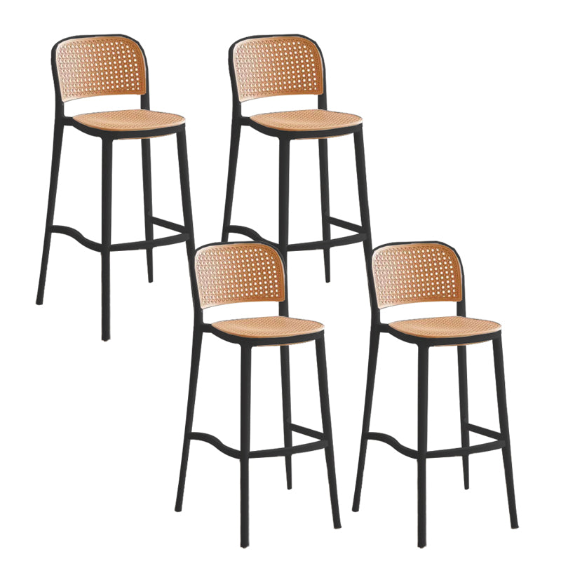 Industrial Style Plastic Bar Stool Backrest Counter Stool for Restaurant and Bristol