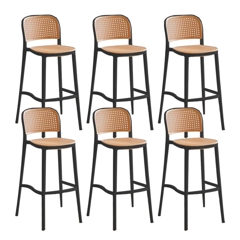 Industrial Style Plastic Bar Stool Backrest Counter Stool for Restaurant and Bristol