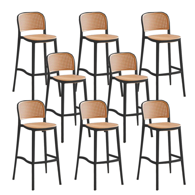 Industrial Style Plastic Bar Stool Backrest Counter Stool for Restaurant and Bristol