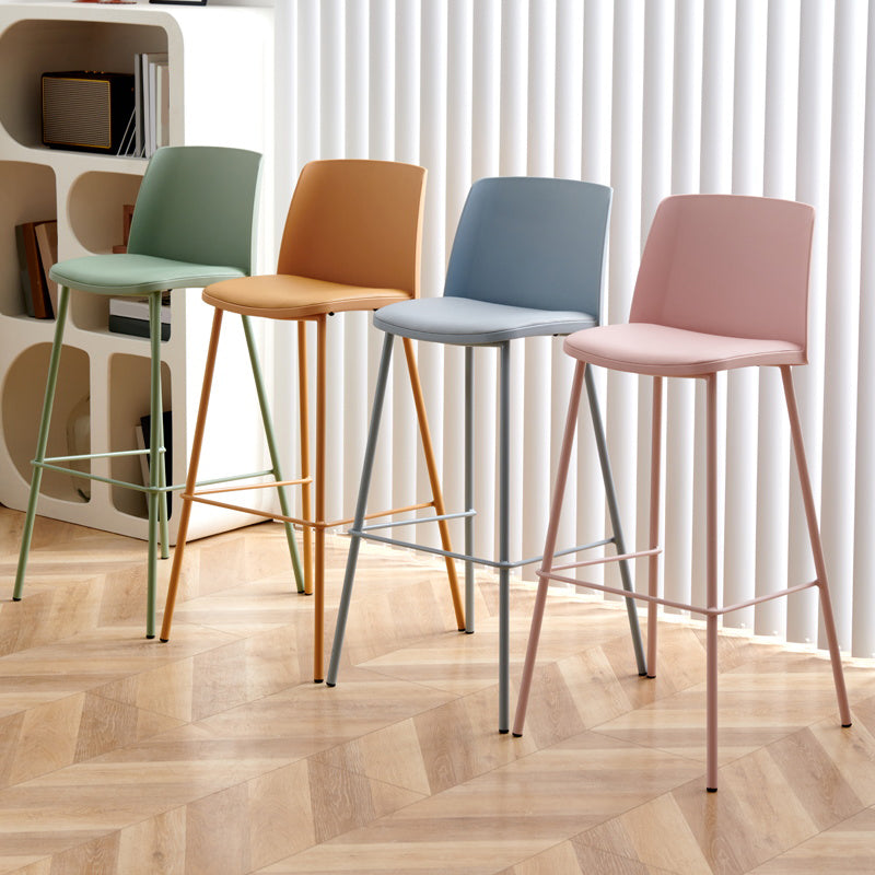 Modern Style Metal Bar Stool Plastic Backrest Counter Stool for Bristol