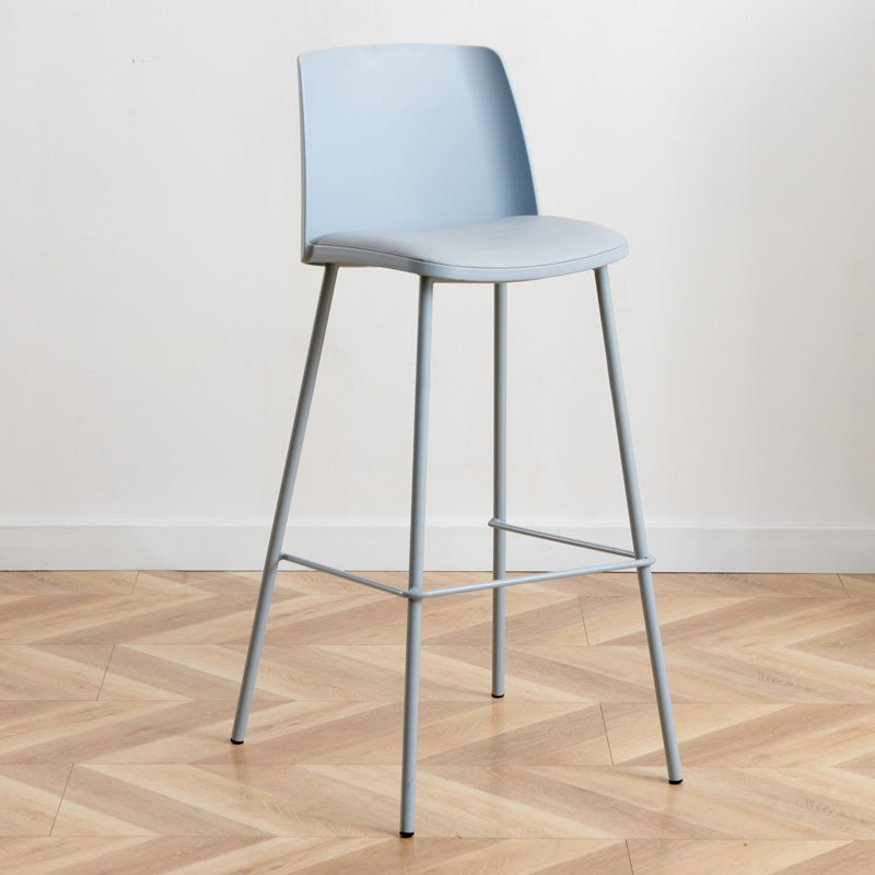 Modern Style Metal Bar Stool Plastic Backrest Counter Stool for Bristol