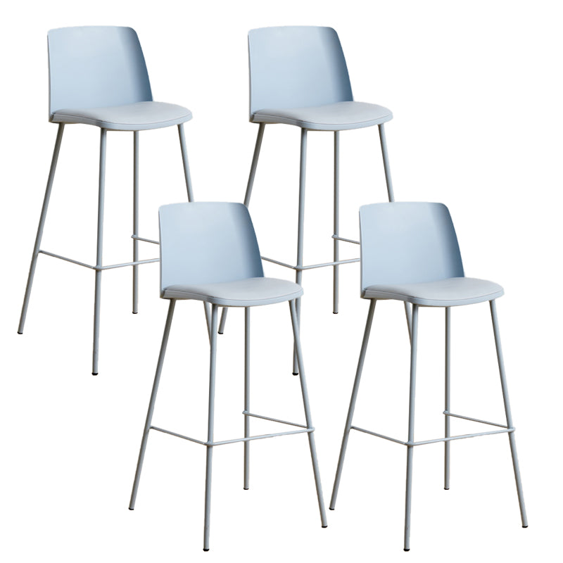 Modern Style Metal Bar Stool Plastic Backrest Counter Stool for Bristol