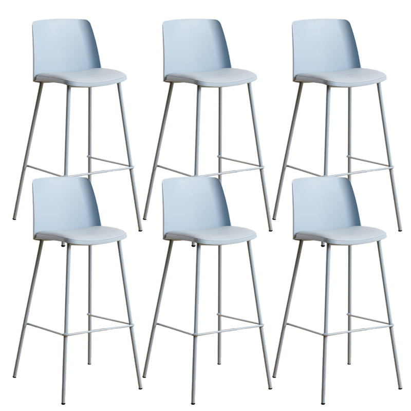 Modern Style Metal Bar Stool Plastic Backrest Counter Stool for Bristol