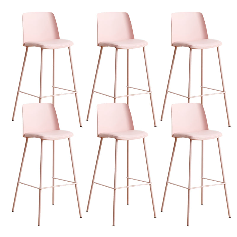 Modern Style Metal Bar Stool Plastic Backrest Counter Stool for Bristol