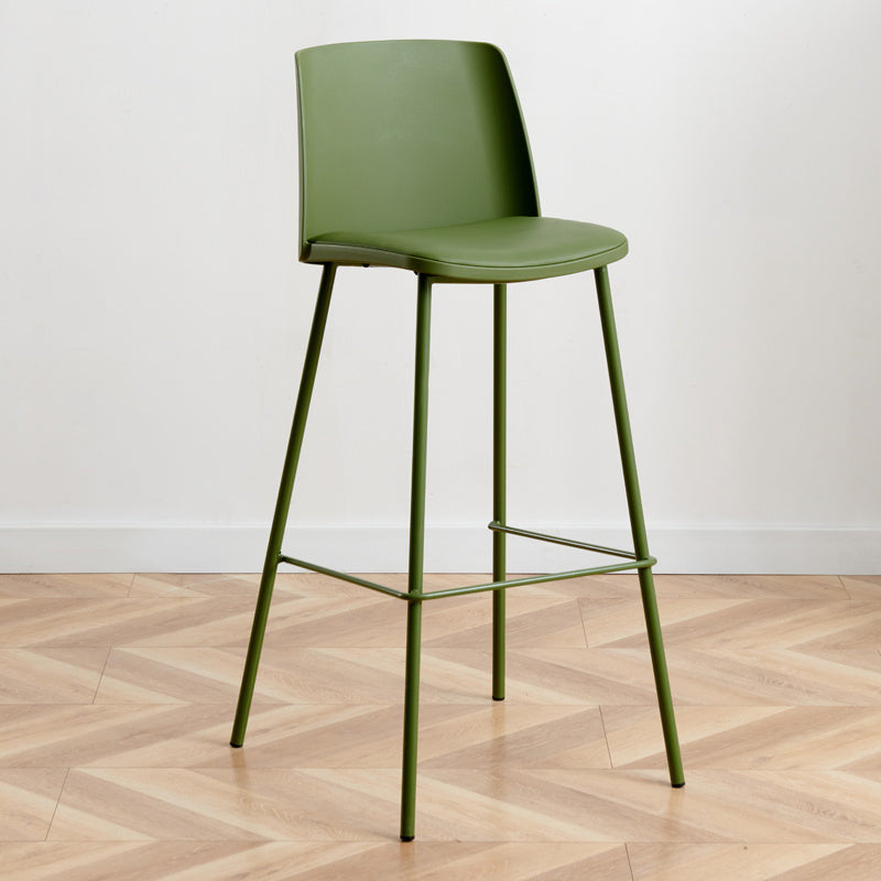Modern Style Metal Bar Stool Plastic Backrest Counter Stool for Bristol