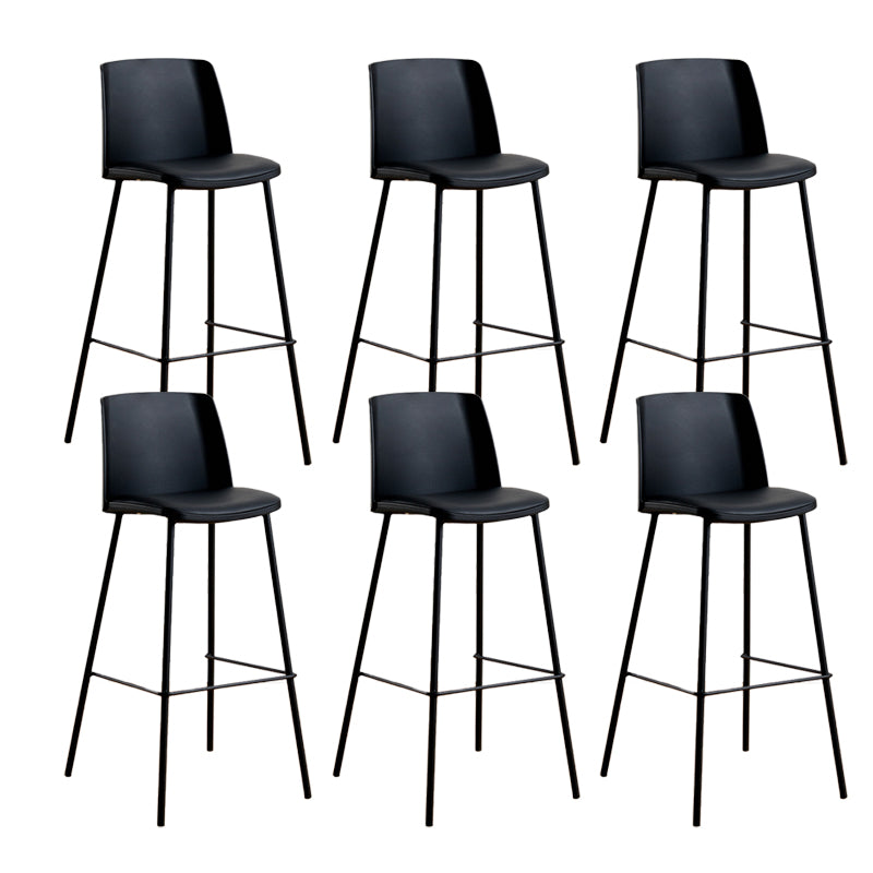 Modern Style Metal Bar Stool Plastic Backrest Counter Stool for Bristol