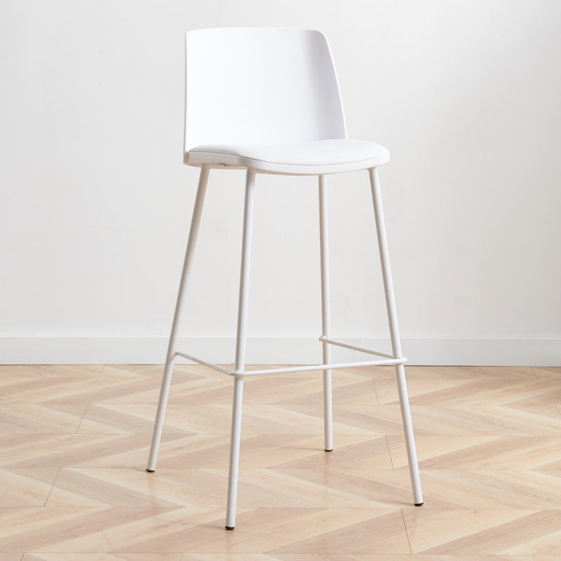 Modern Style Metal Bar Stool Plastic Backrest Counter Stool for Bristol
