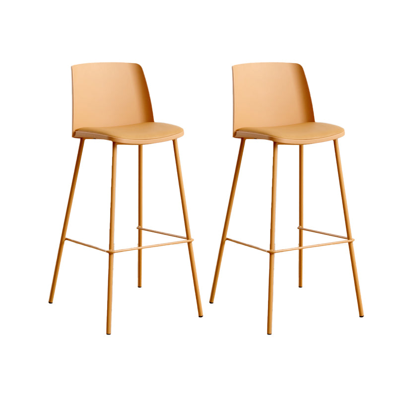 Modern Style Metal Bar Stool Plastic Backrest Counter Stool for Bristol