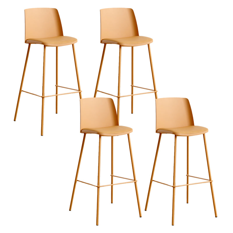 Modern Style Metal Bar Stool Plastic Backrest Counter Stool for Bristol