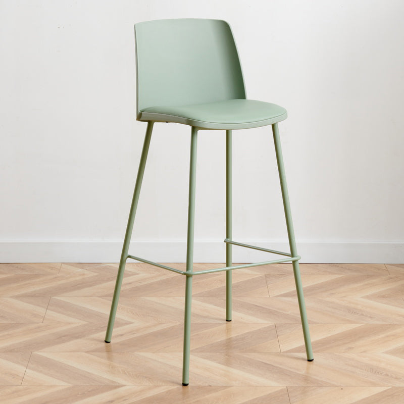 Modern Style Metal Bar Stool Plastic Backrest Counter Stool for Bristol