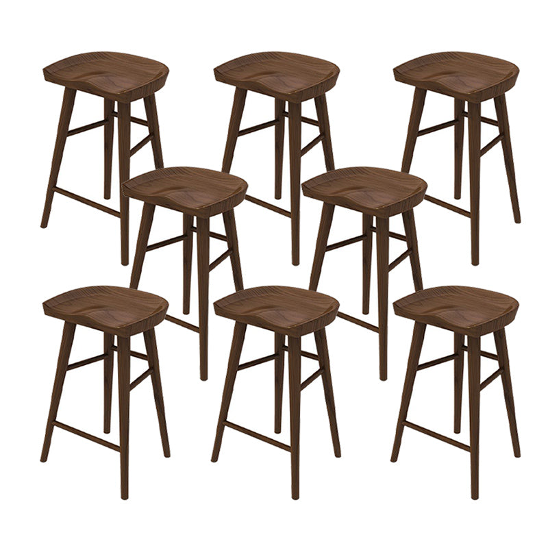 Industrial Solid Wood Bar Stool Backless Counter Stool for Restaurant and Bristol