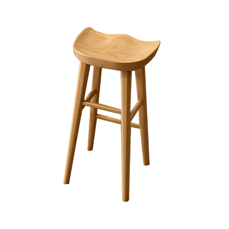 Industrial Solid Wood Bar Stool Backless Counter Stool for Restaurant and Bristol