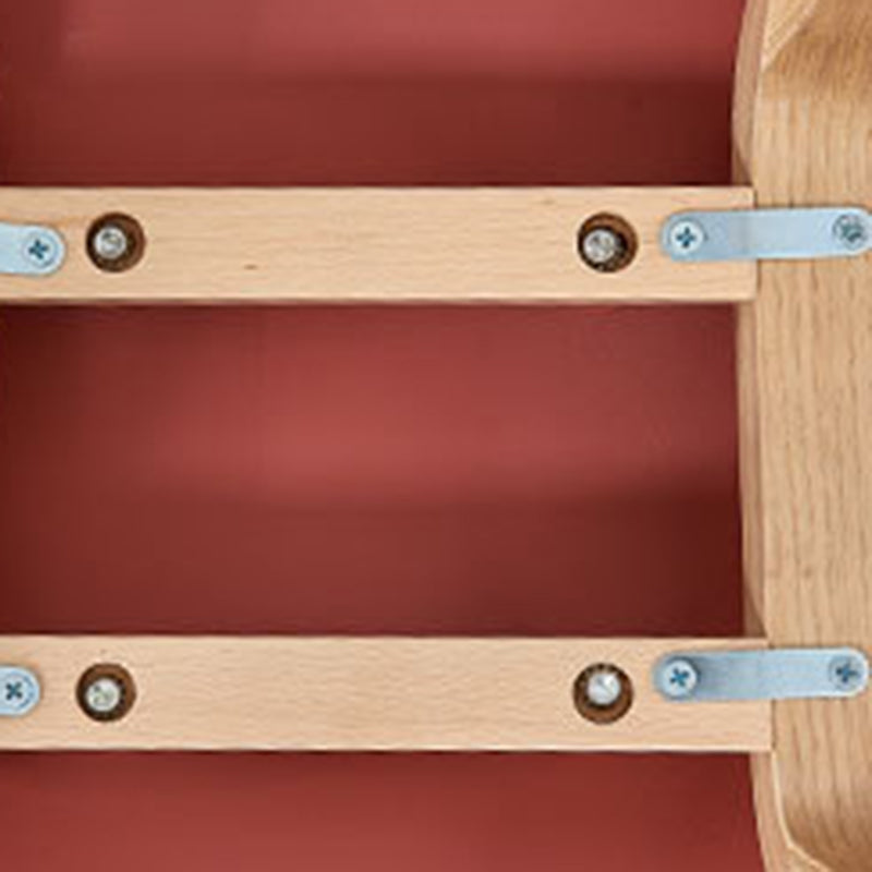 Scandinavian Solid Wood Legs Bar Stool Plastic Armless Bar Stool