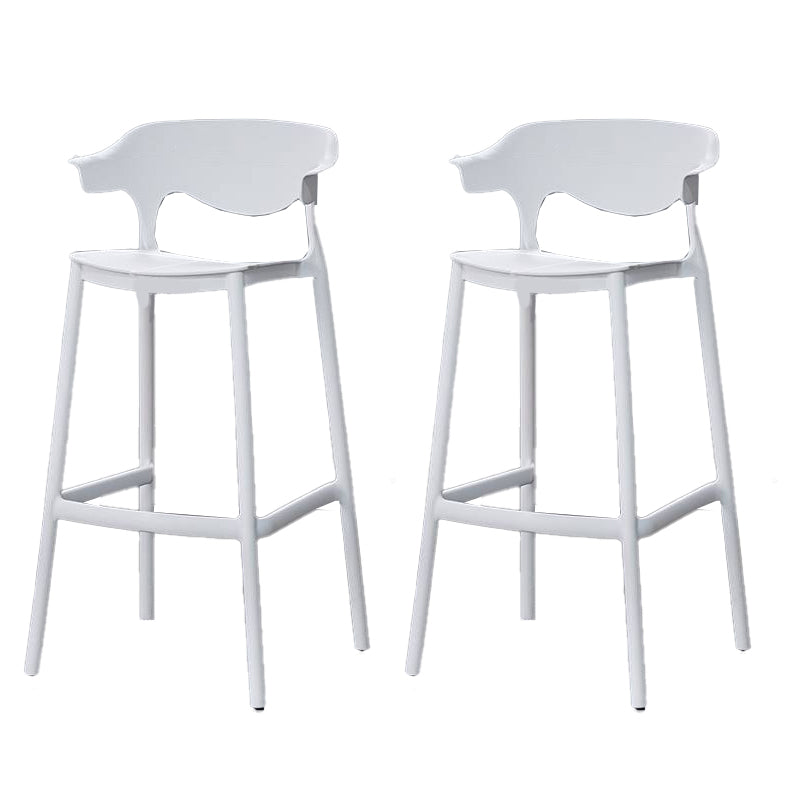 Industrial Stackable Bar Height Stool Plastic Low Back Bar Stool for  Dining Room