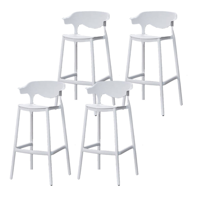 Industrial Stackable Bar Height Stool Plastic Low Back Bar Stool for  Dining Room