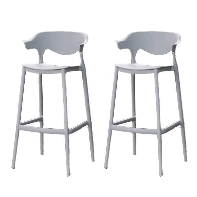 Industrial Stackable Bar Height Stool Plastic Low Back Bar Stool for  Dining Room