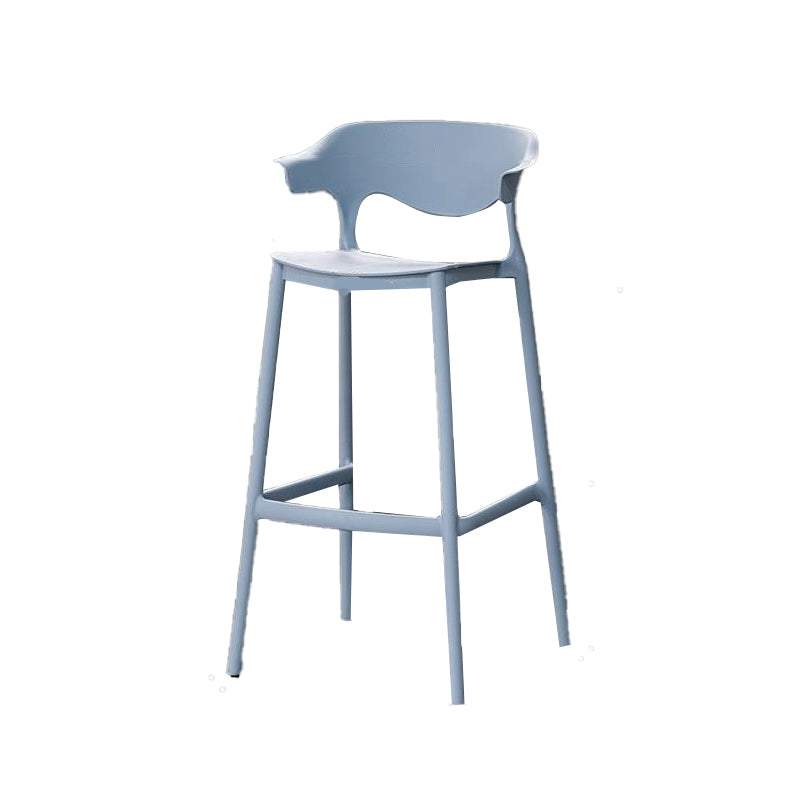 Industrial Stackable Bar Height Stool Plastic Low Back Bar Stool for  Dining Room