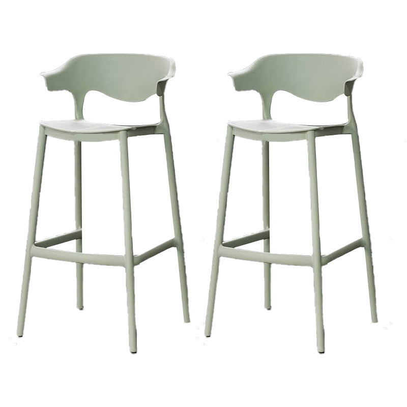 Industrial Stackable Bar Height Stool Plastic Low Back Bar Stool for  Dining Room
