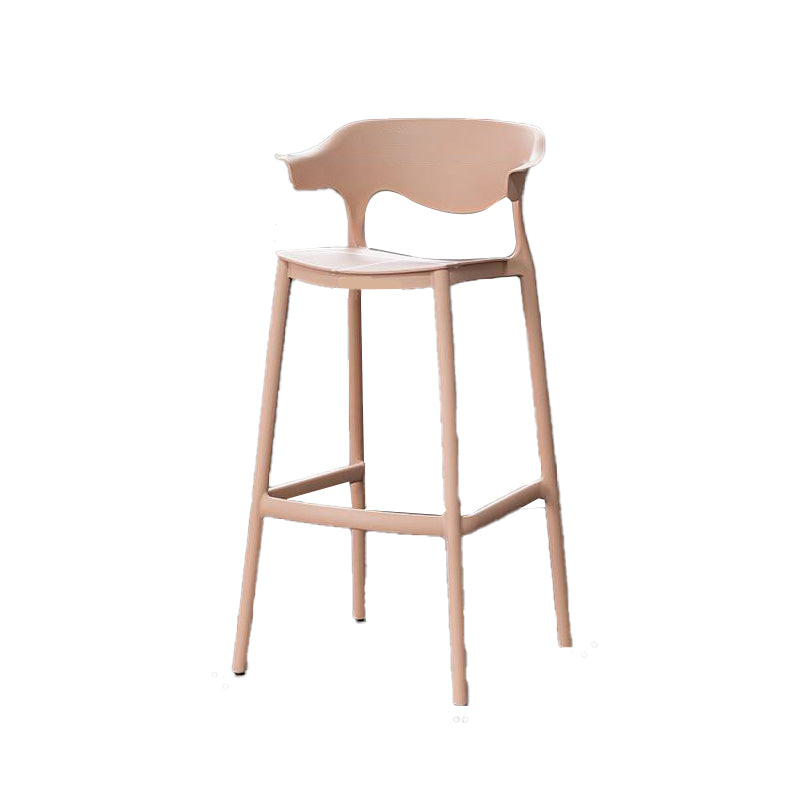 Industrial Stackable Bar Height Stool Plastic Low Back Bar Stool for  Dining Room