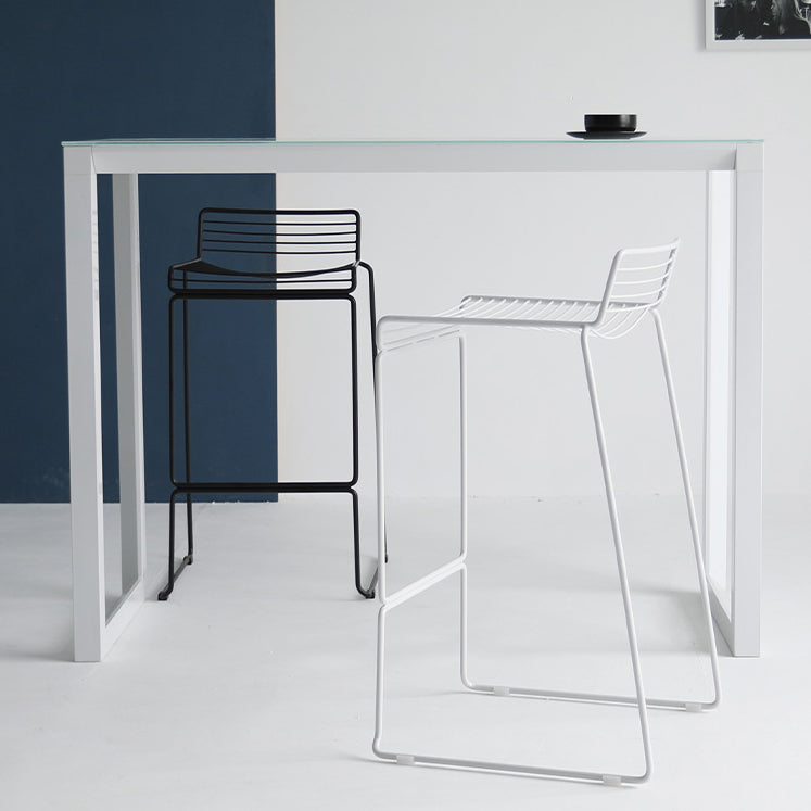 Industrial Steel Bar Height Stool Armless Bar Stool for Living Room