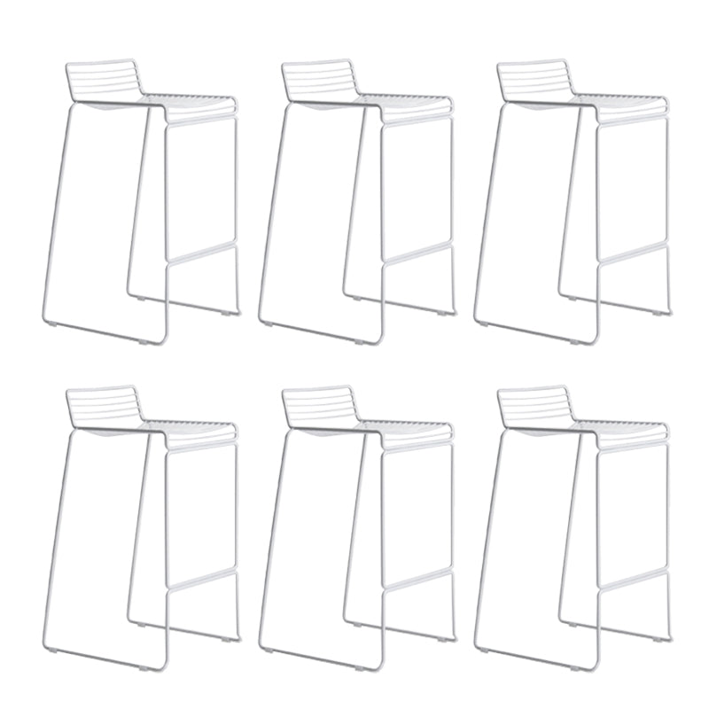 Industrial Steel Bar Height Stool Armless Bar Stool for Living Room