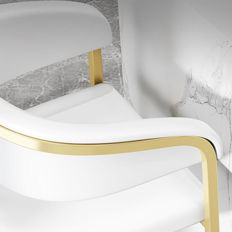 Glam Style Leather Bar Stool Backrest Counter Stool for Bristol