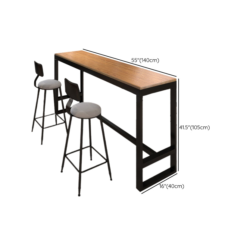Modern Bar Height Table Metal Base Bistro Pub Table for Patio Use