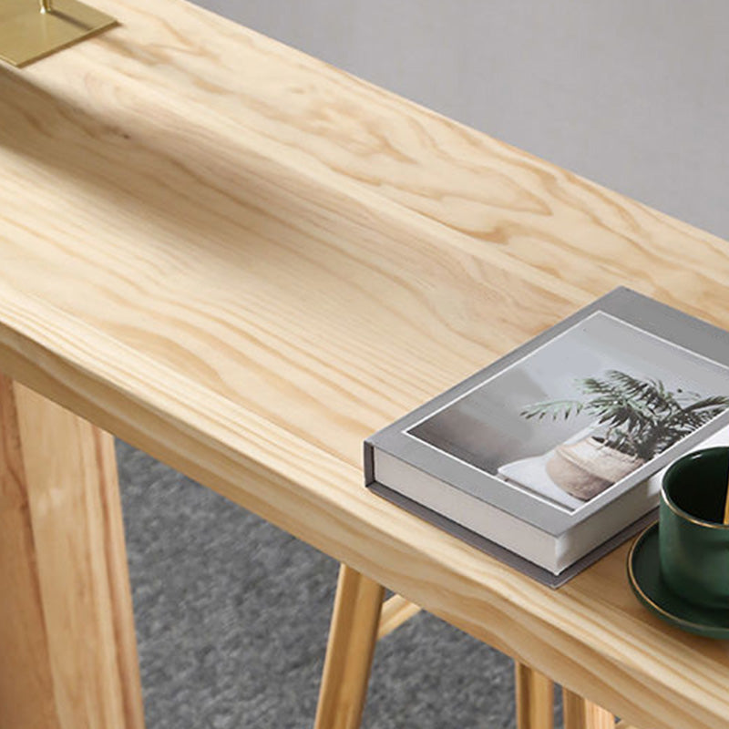 Modern Bar Height Table Solid Wood Top Bistro Bar Table for Patio Use