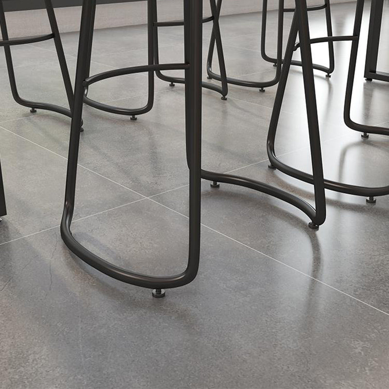 Industrial Bar Height Table Solid Wood Top Bistro Table for Patio Use