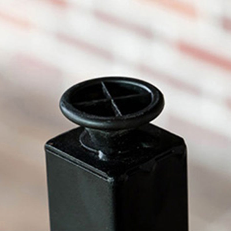 Rectangular Bar Height Table Black Legs and Metal Base Bistro Pub Table