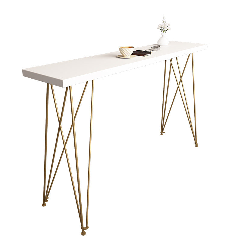 Modern Bar Height Table Solid Wood Top Bistro Table for Home Use