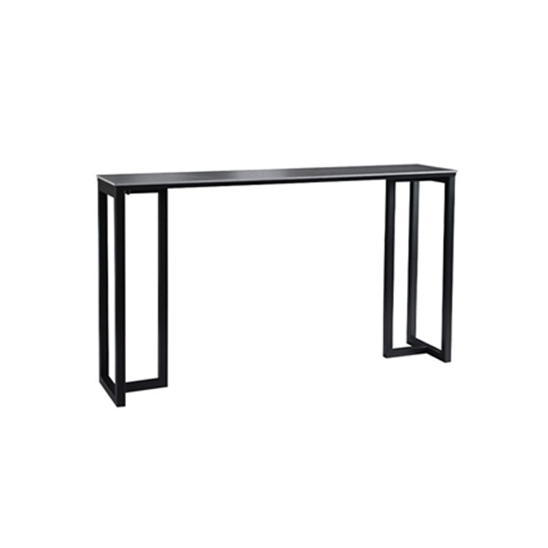 Industrial Bar Height Table Stone Top Bistro Table for Patio Use