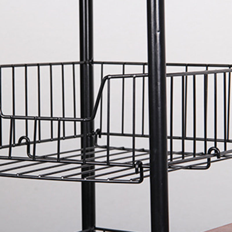Modern Kitchen Prep Table Manufactured Wood with Casters Prep Table