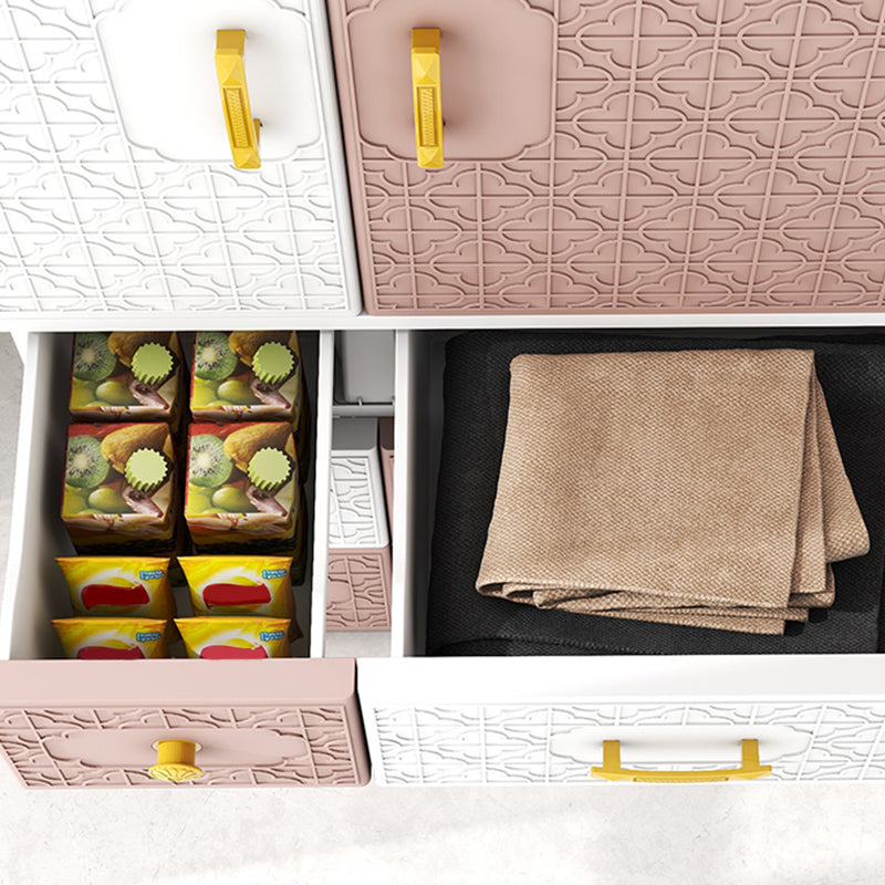 Hinged Wardrobe Armoire with Garment Rod Plastic Wardrobe Closet