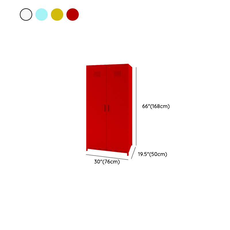 66.5"H Contemporary Wardrobe Armoire with Adjustable Shelves Hinged Wardrobe Closet