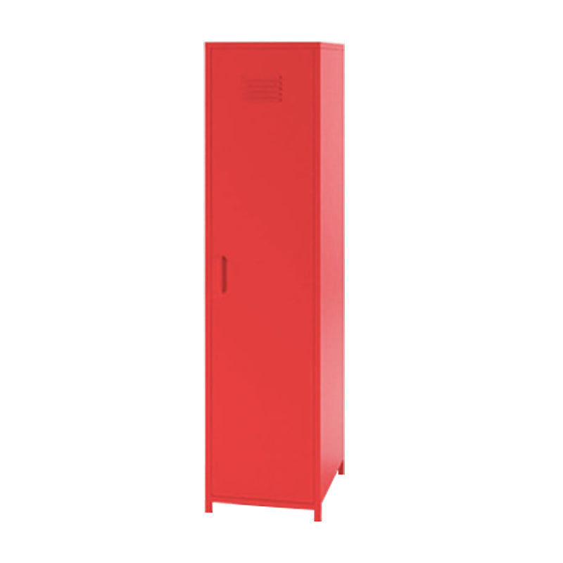 1-Door Wardrobe Closet 66.5"H Contemporary Steel Wardrobe Armoire with Legs