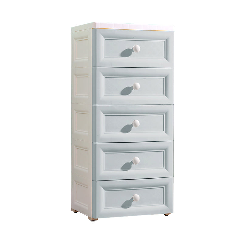 Non-Hanging Wardrobe Armoire Contemporary Plastic Storage Cabinet