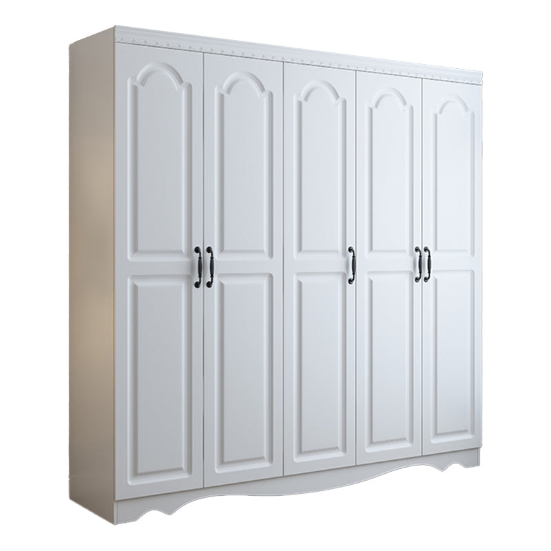 White Engineered Wood Wardrobe Closet Modern Wardrobe Armoire
