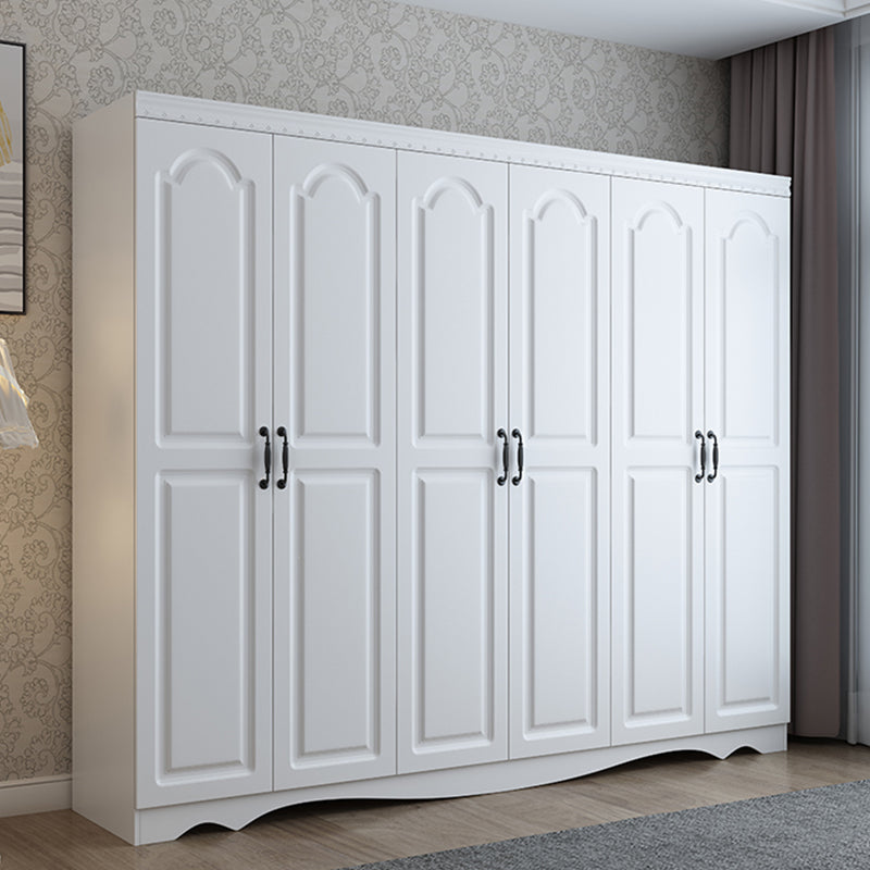 White Engineered Wood Wardrobe Closet Modern Wardrobe Armoire