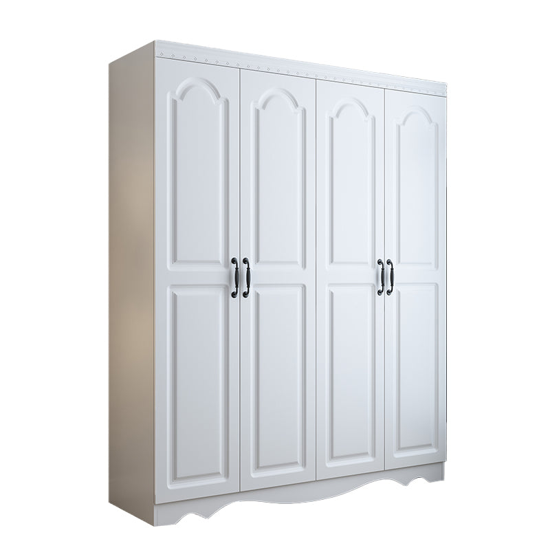 White Engineered Wood Wardrobe Closet Modern Wardrobe Armoire