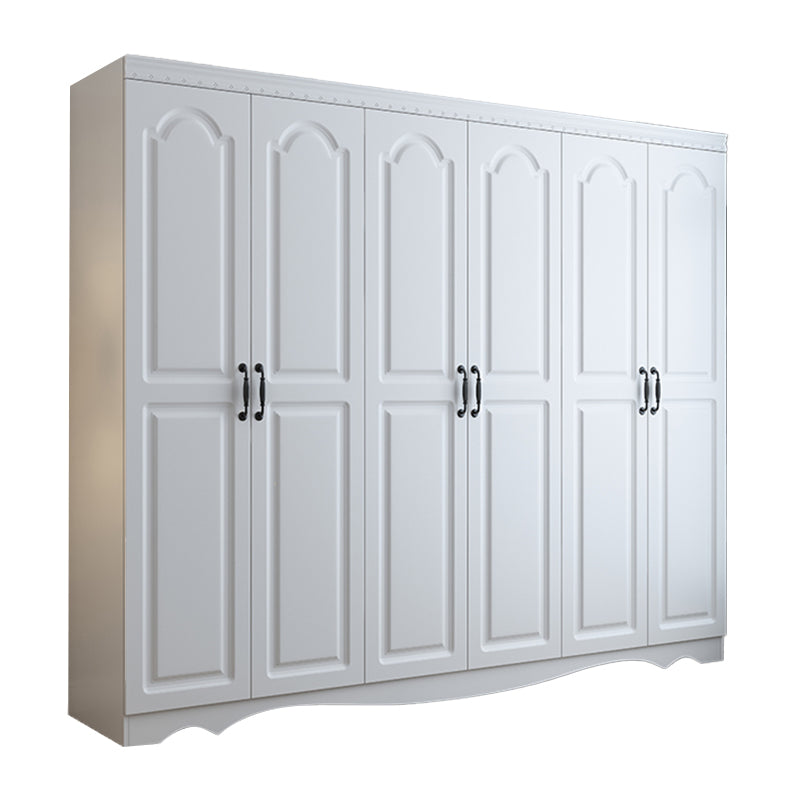 White Engineered Wood Wardrobe Closet Modern Wardrobe Armoire