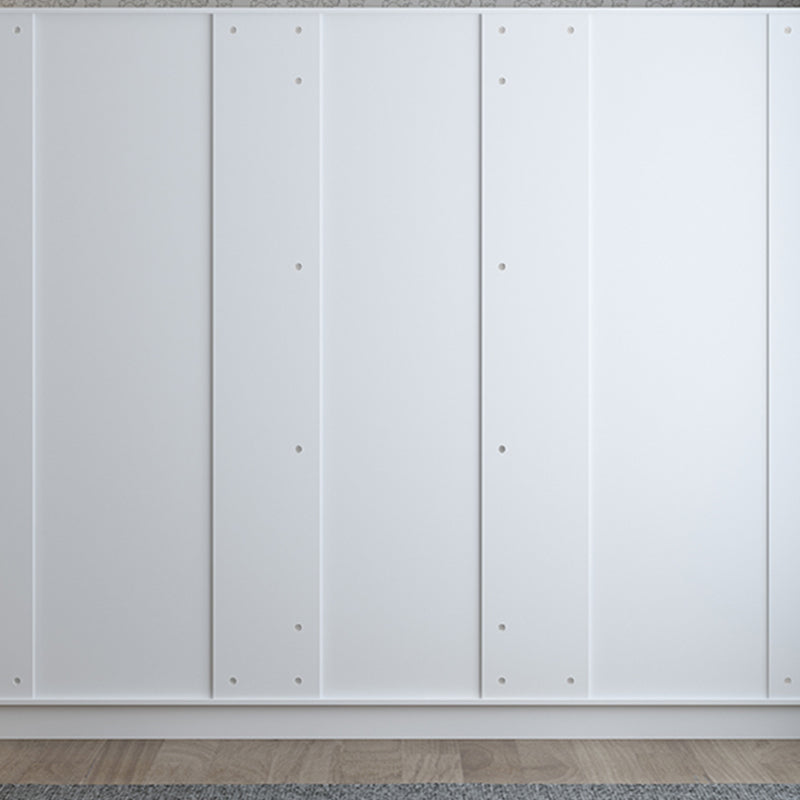 White Engineered Wood Wardrobe Closet Modern Wardrobe Armoire