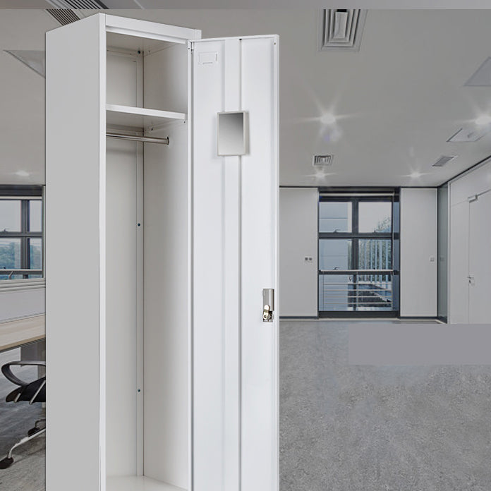 15"L White Wardrobe Armoire Modern Storage Cabinet for Home Use